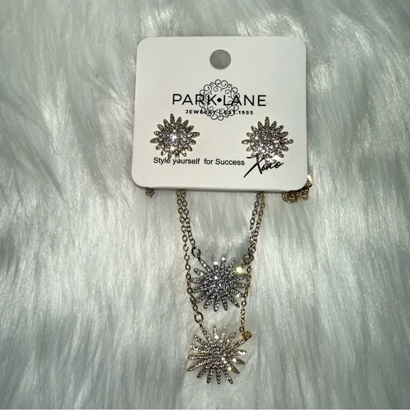 Park Lane Gold and Silver Star Burst Jewelry Set - Picture 2 of 6